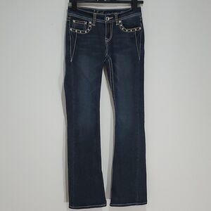 L.a Idol 28x34 Dark Wash Size 3 Boot Cut Jeans